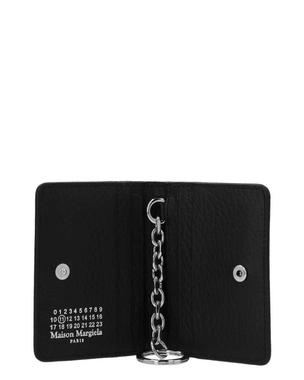 Maison Margiela Black Four-Stitches Bifold Cardholder