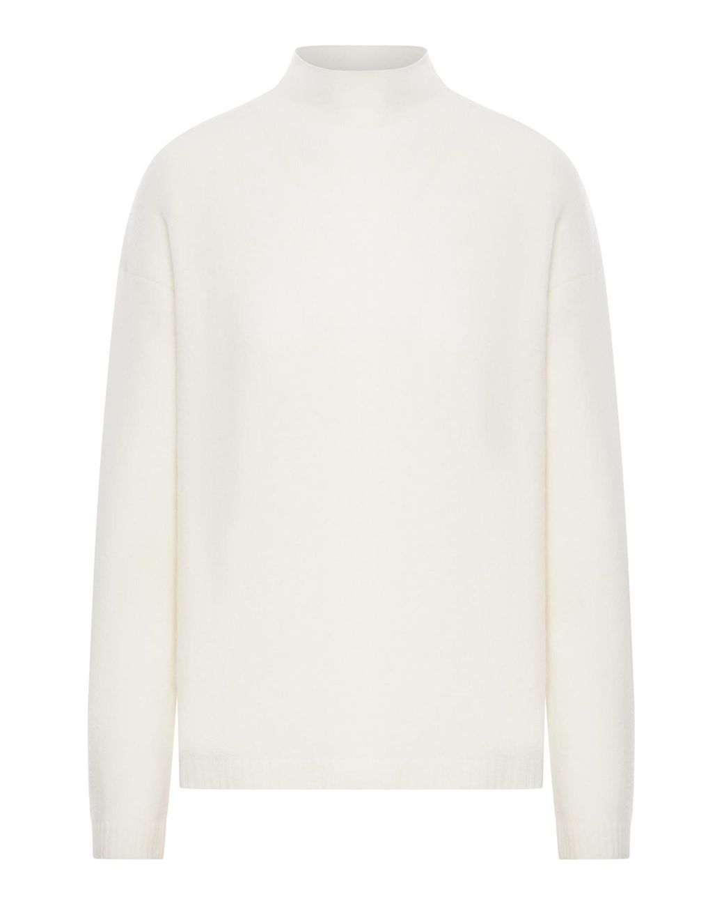 Max Mara White High-Neck Jumper