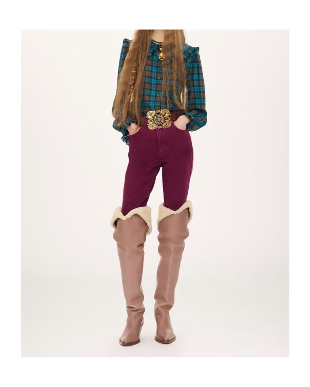 Chloé Red Chloé Dp21 Straight-Leg Jeans