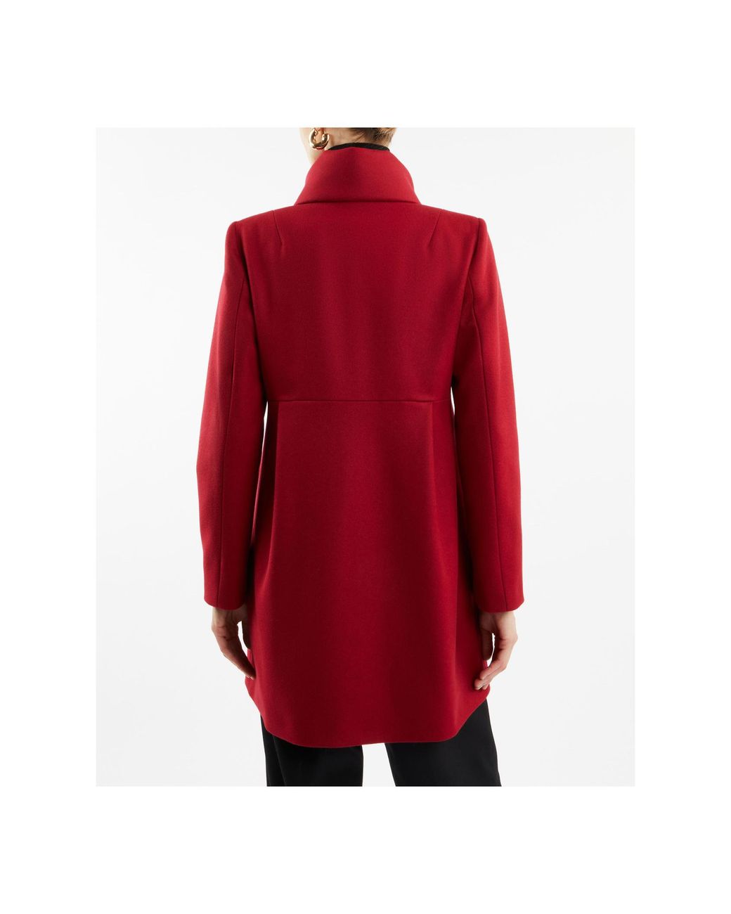 Fay Red Virginia Hook-Closure Coat