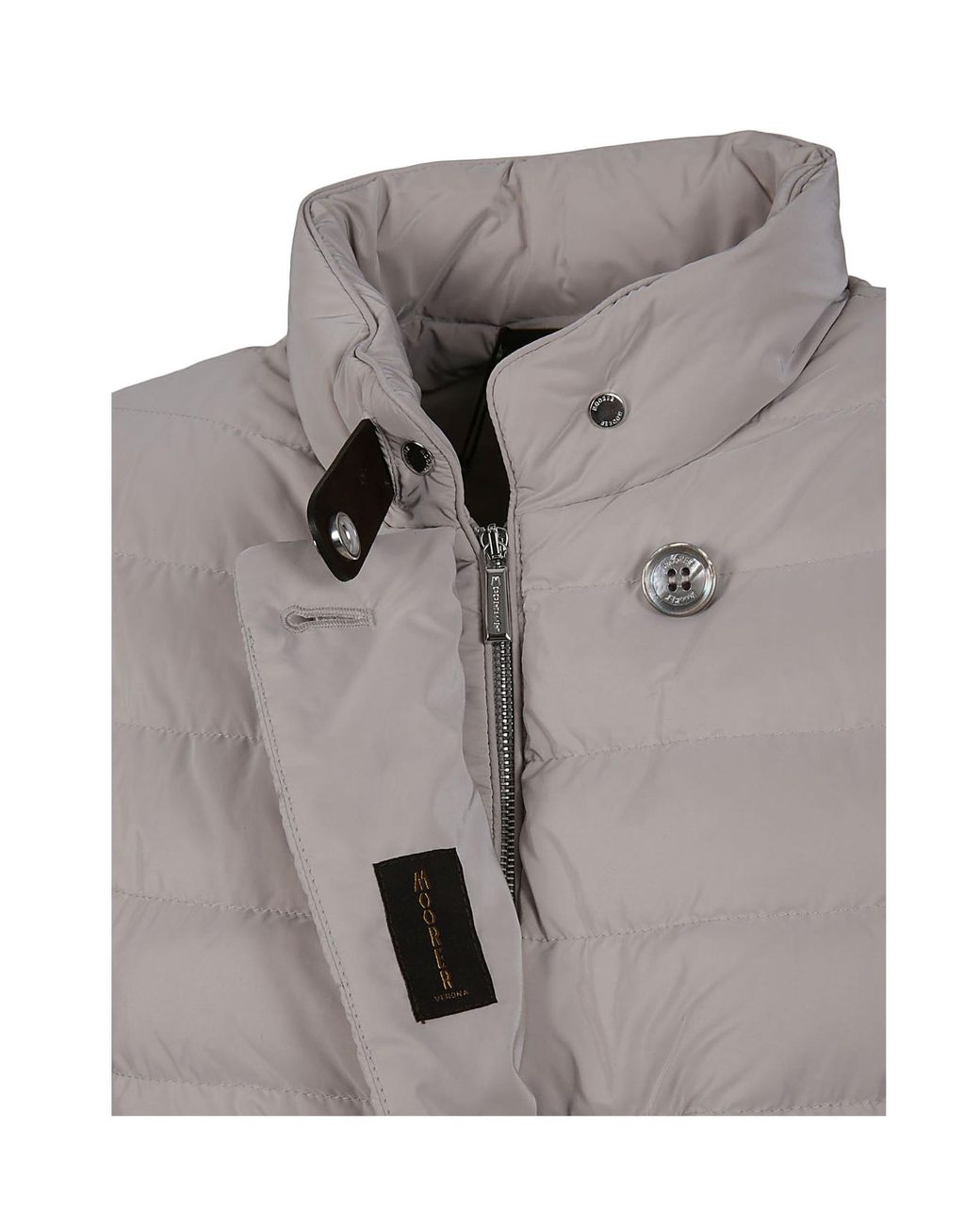 Moorer Gray Clement Double-Breasted Short Down Jacket
