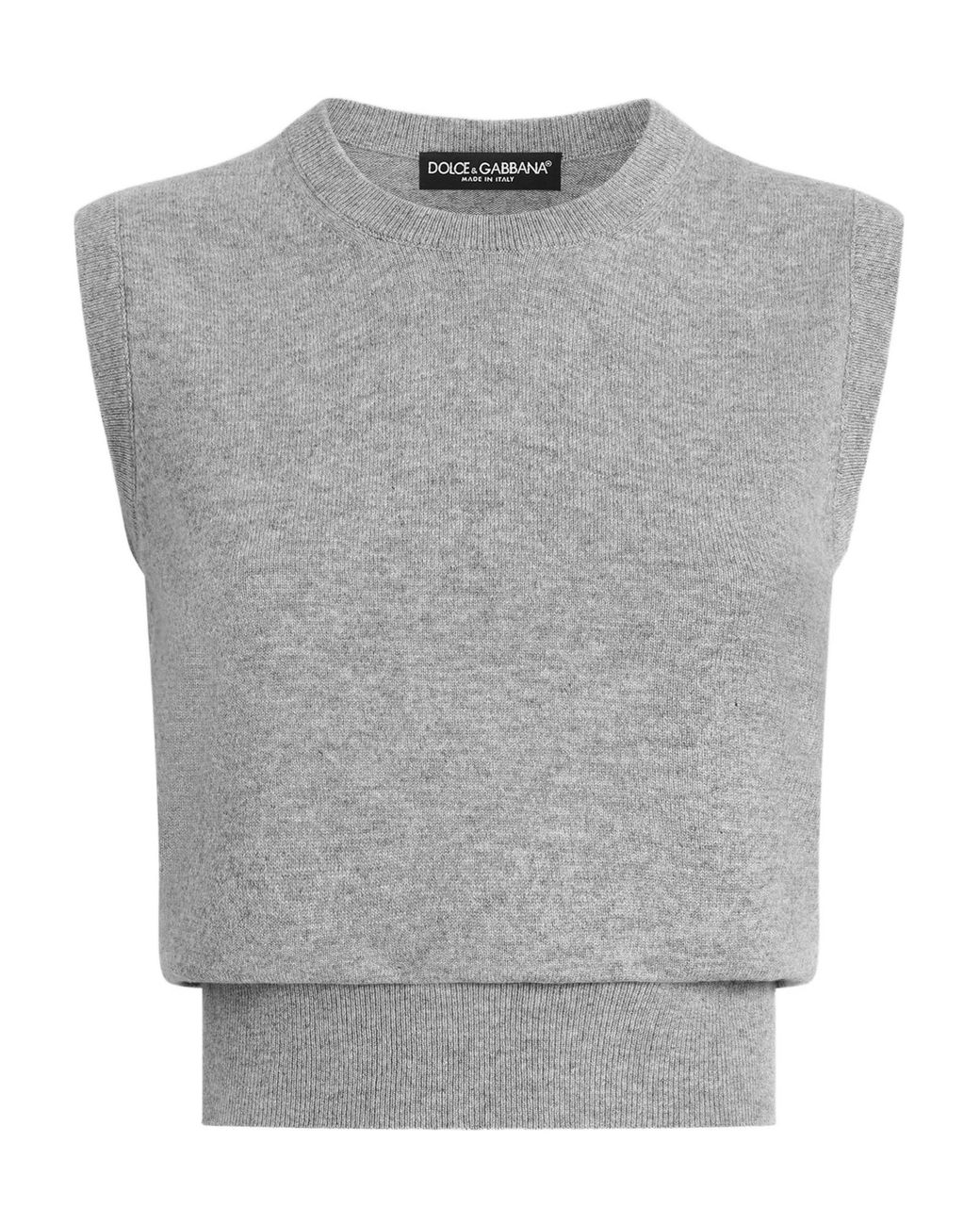 Dolce & Gabbana Gray Cashmere Top