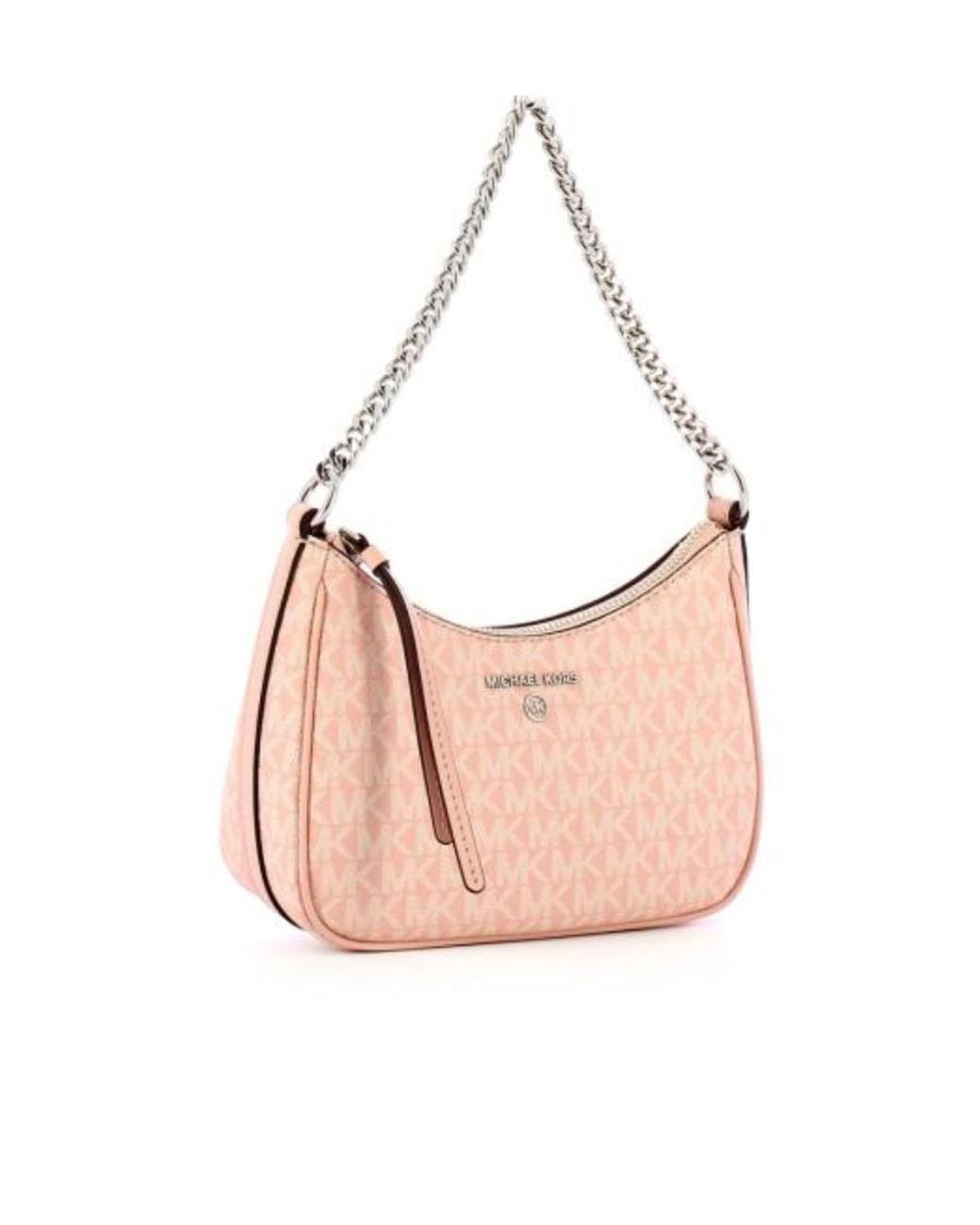 MICHAEL Michael Kors Pink Logo Shoulder Bag