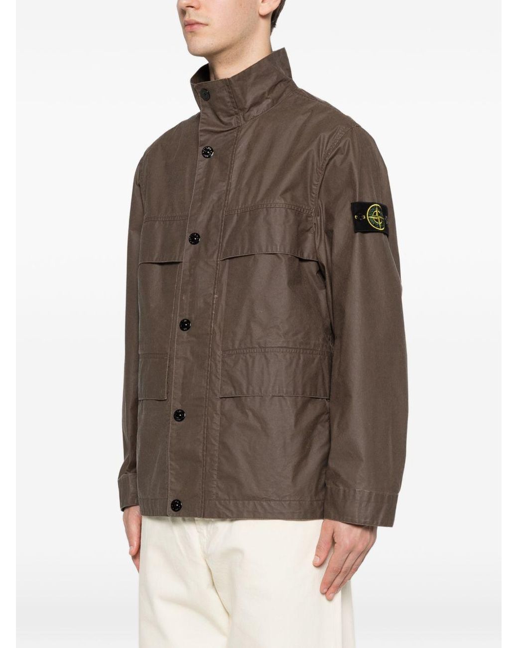 Stone Island Brown Field Jacket for men