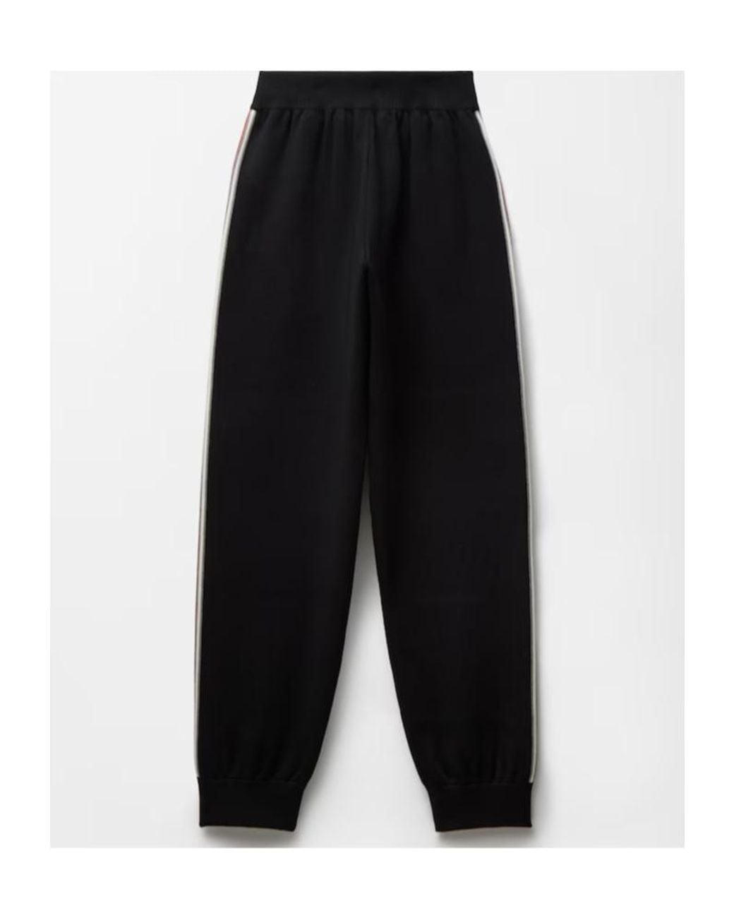 Versace Black Side-Stripe Joggers for men