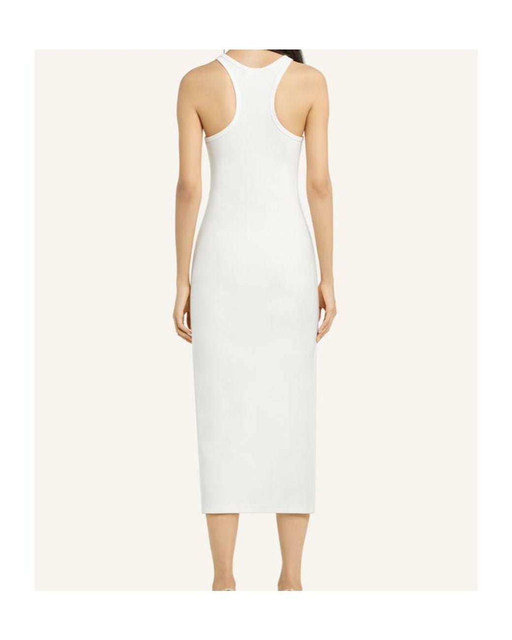 Courreges White Courrèges Racerback Jersey Midi Dress