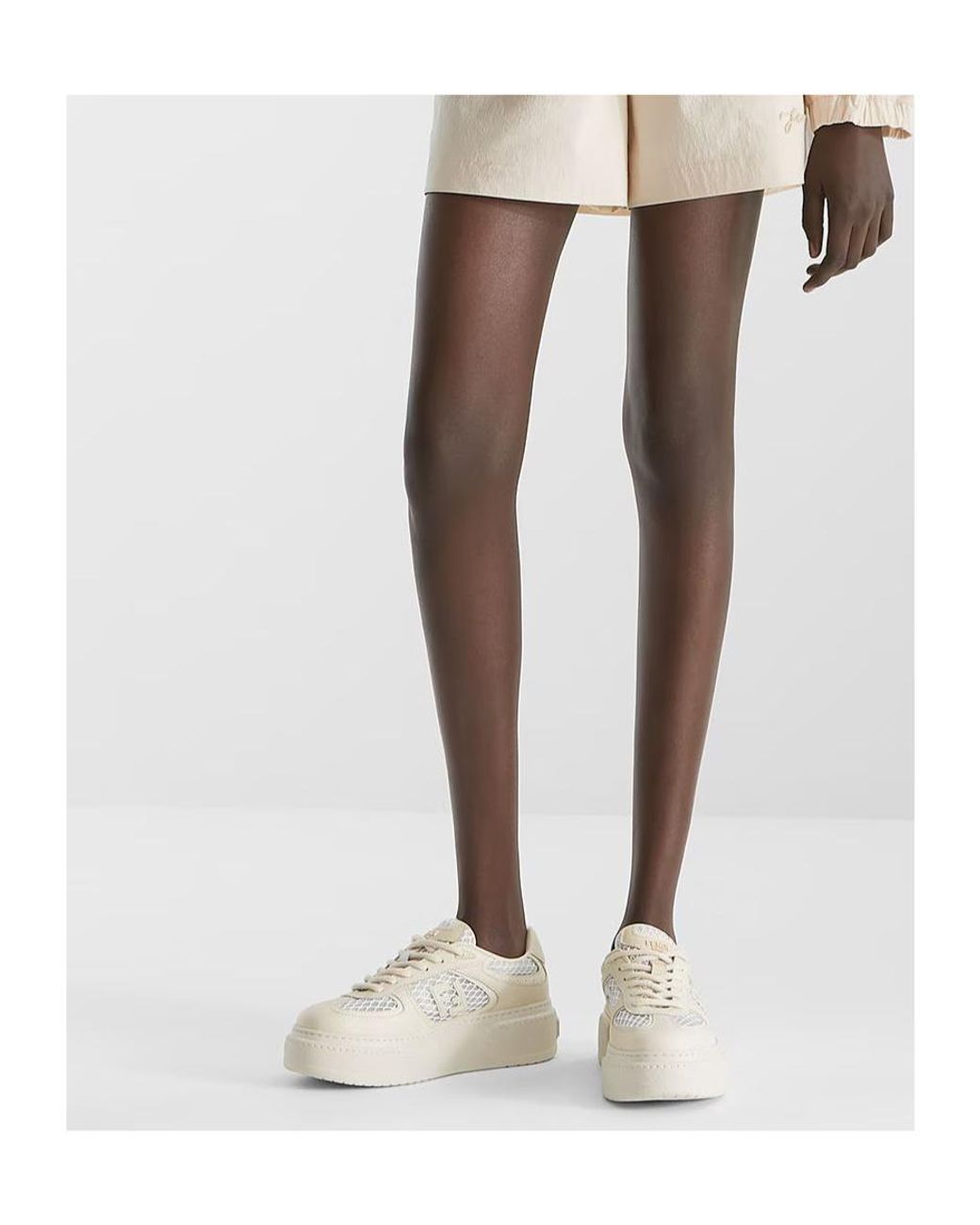 Fendi Natural Match Platform Low-Top Sneakers