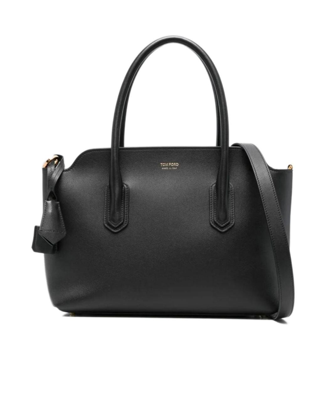 Tom Ford Black Alexander Medium Top Handle Tote Bag