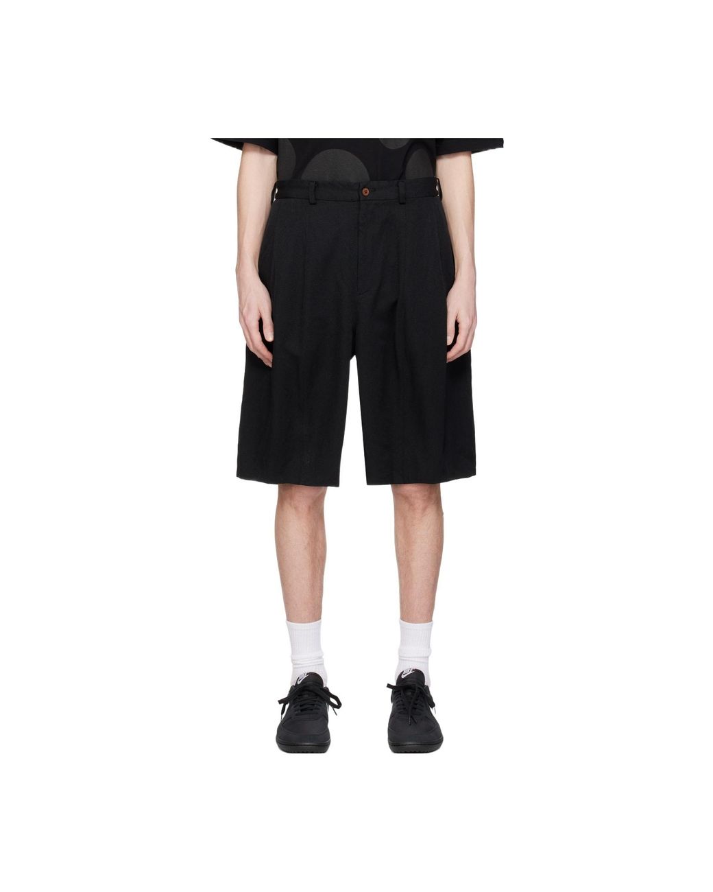 Comme des Garçons Black Tailored Shorts for men