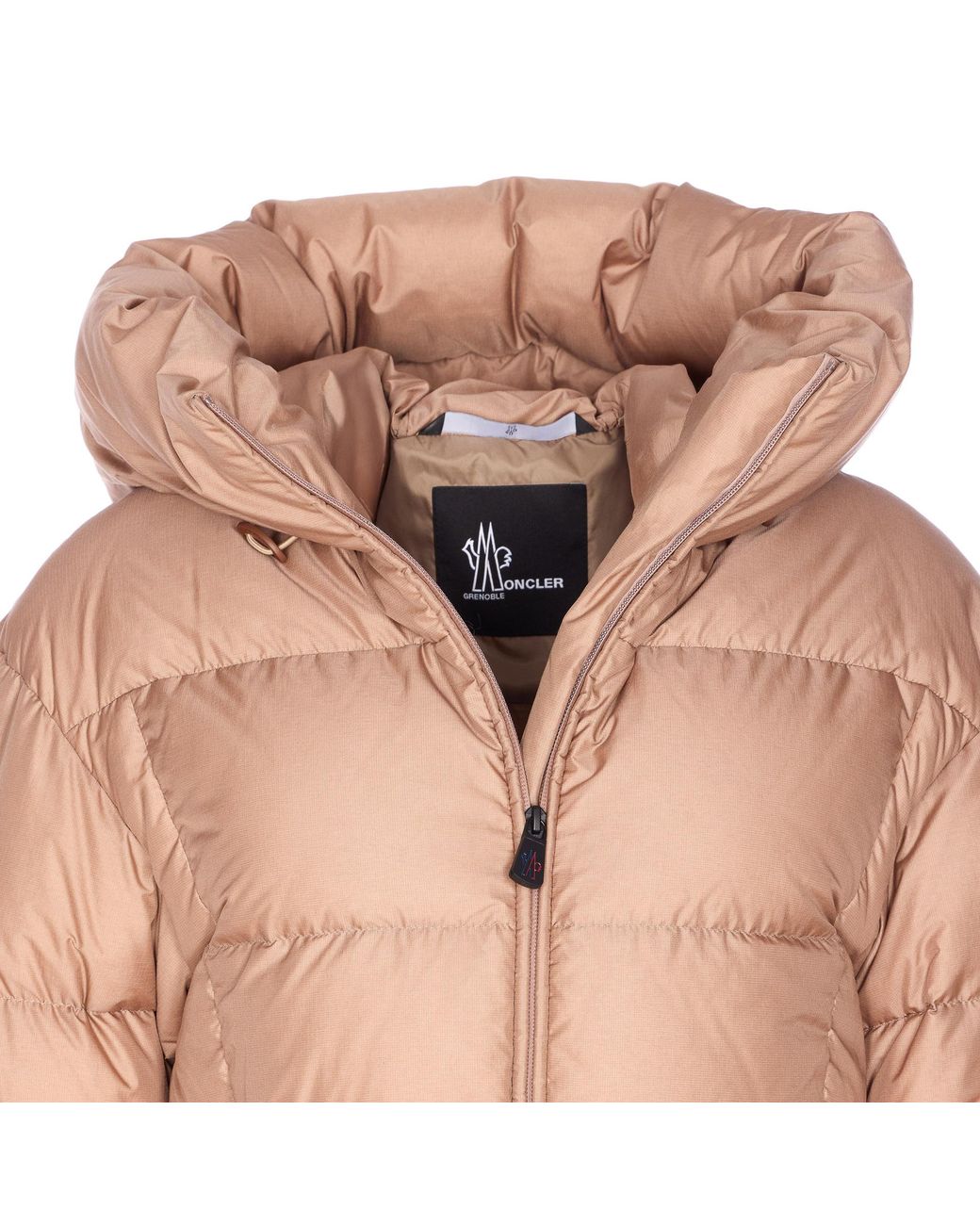 Moncler Pink Grenoble Nisene Zip-Up Belted Jacket