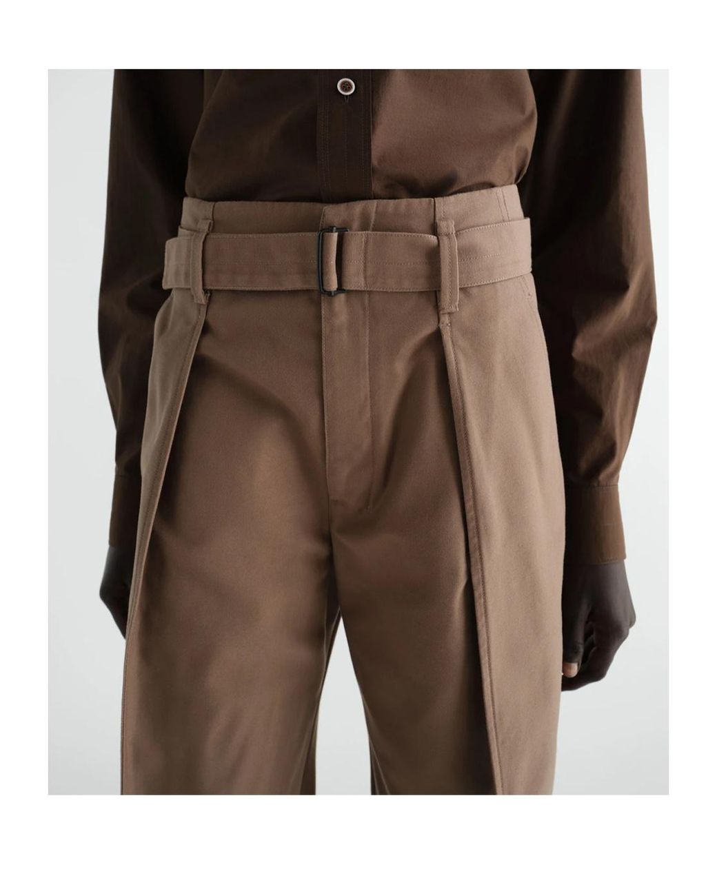 Lemaire Brown Rounded Pants