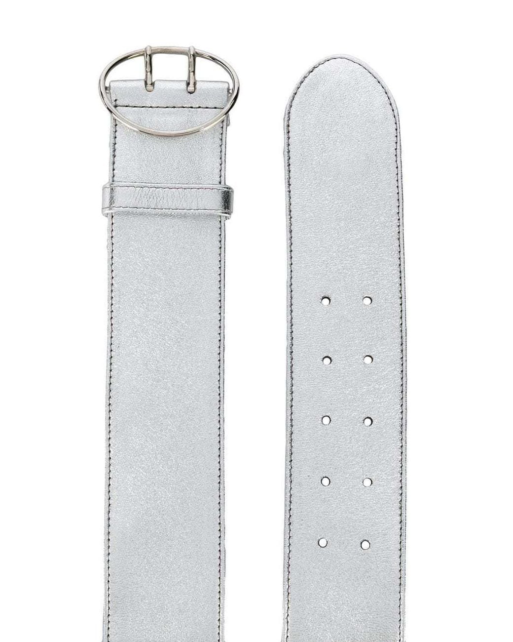 Prada White Buckle Belt