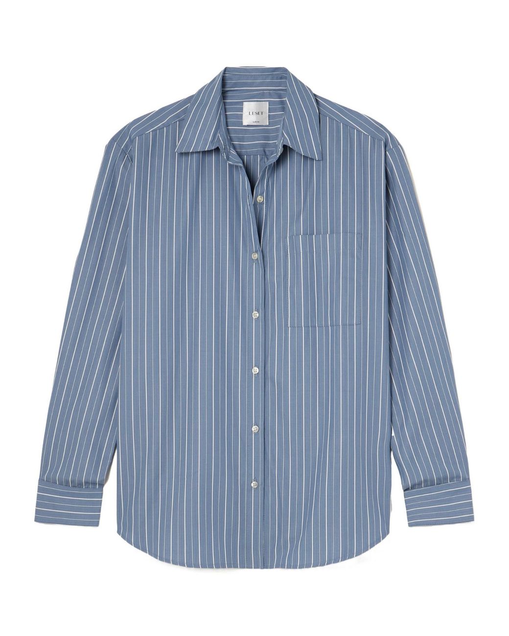 Leset Blue Striped Poplin Shirt