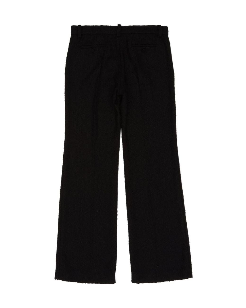 Magda Butrym Black Flared Tailored Bouclé Trousers