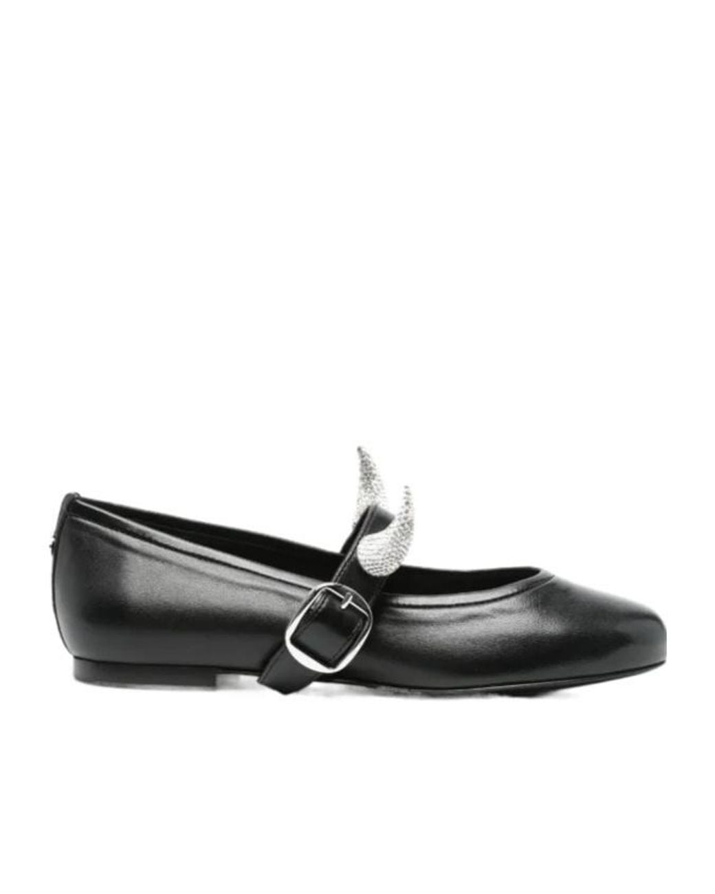 Coperni Black Solid Color Flat Shoes