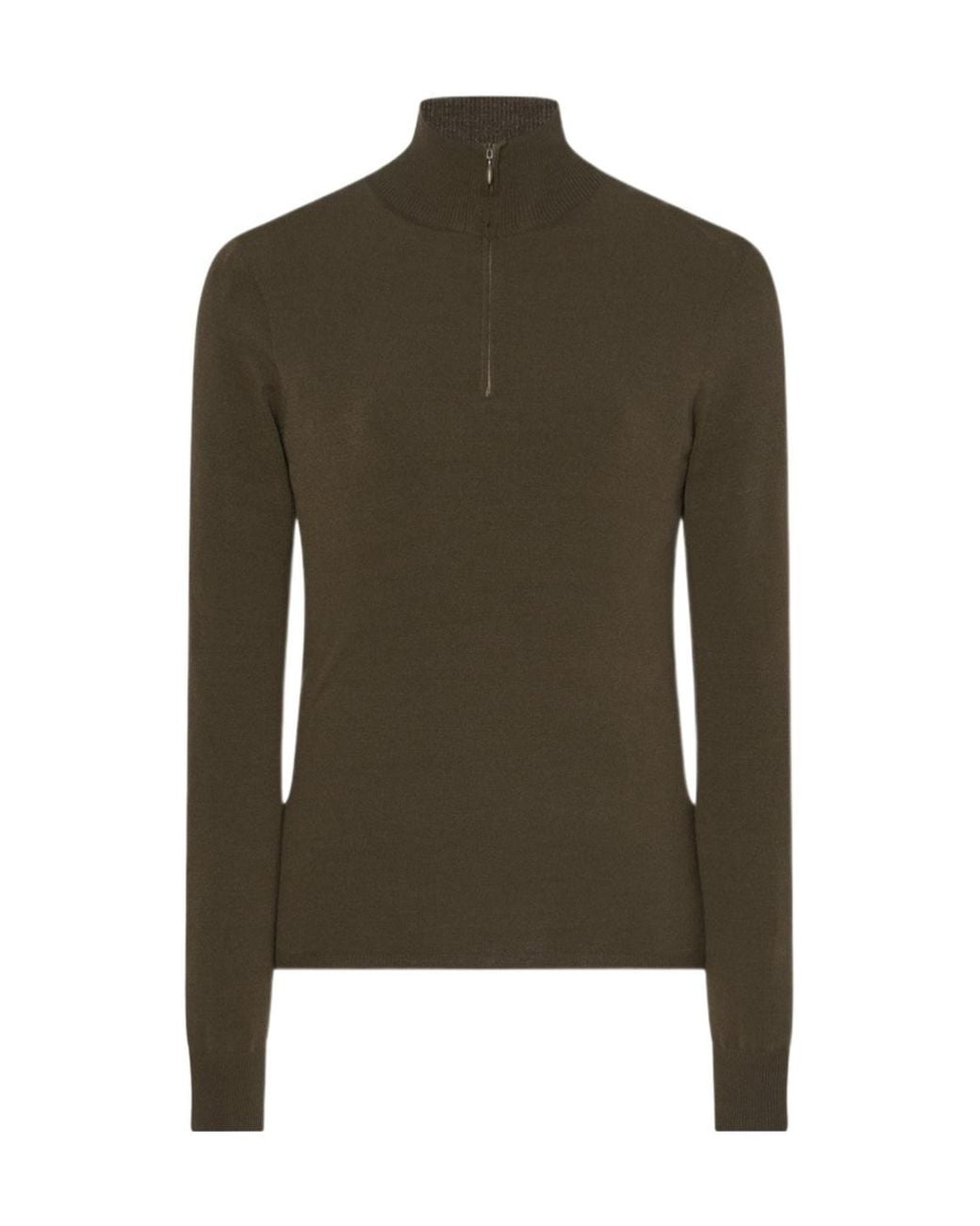 The Row Green Lalea Stretch-Knit Top