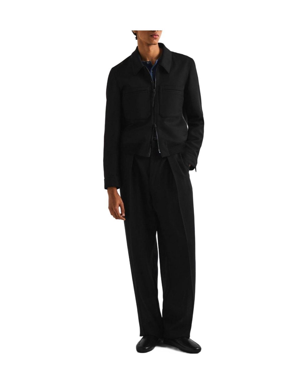 Tom Ford Black Minimalist Slim-Fit Jacket for men