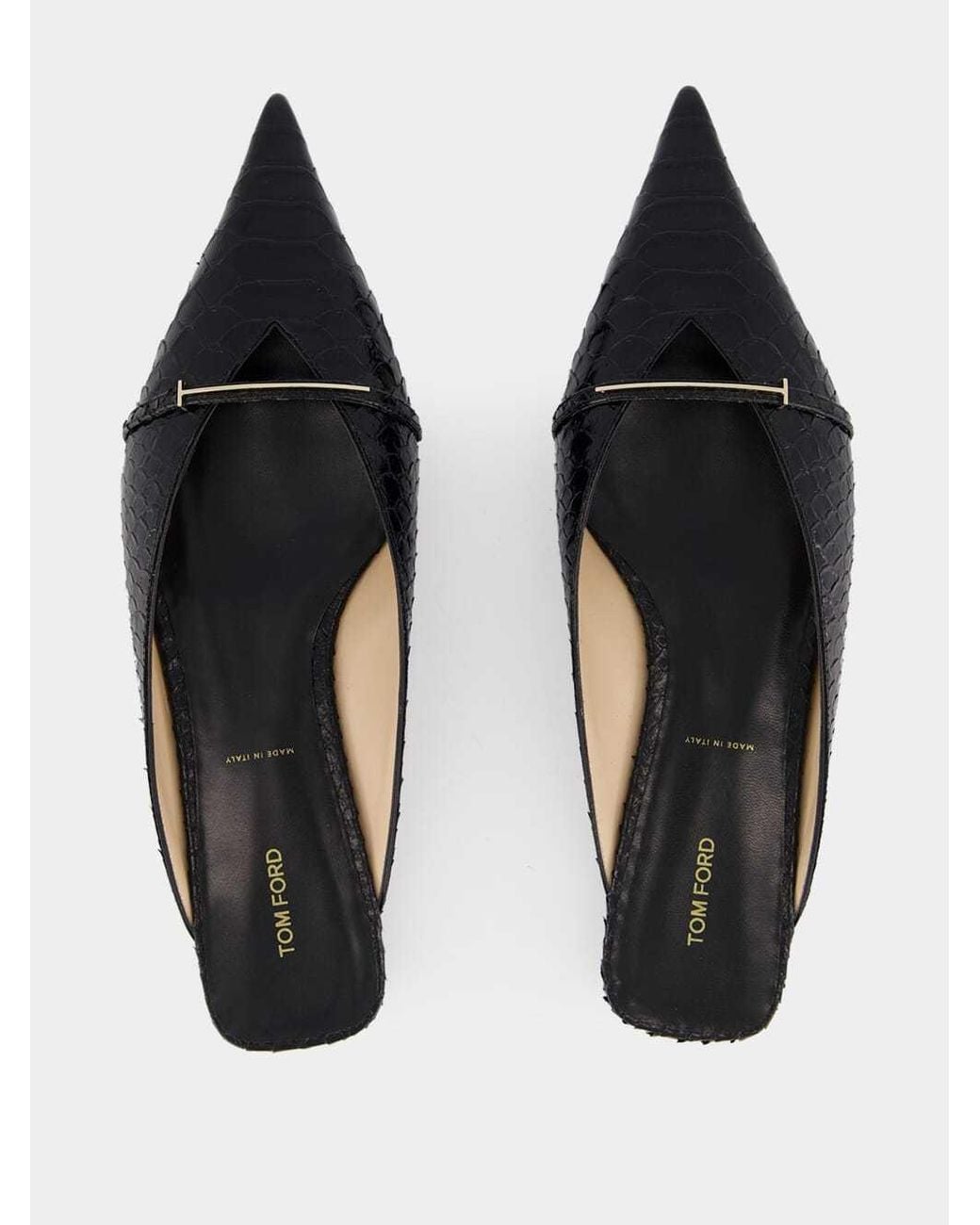 Tom Ford Black Julianne Pointed Toe Mules