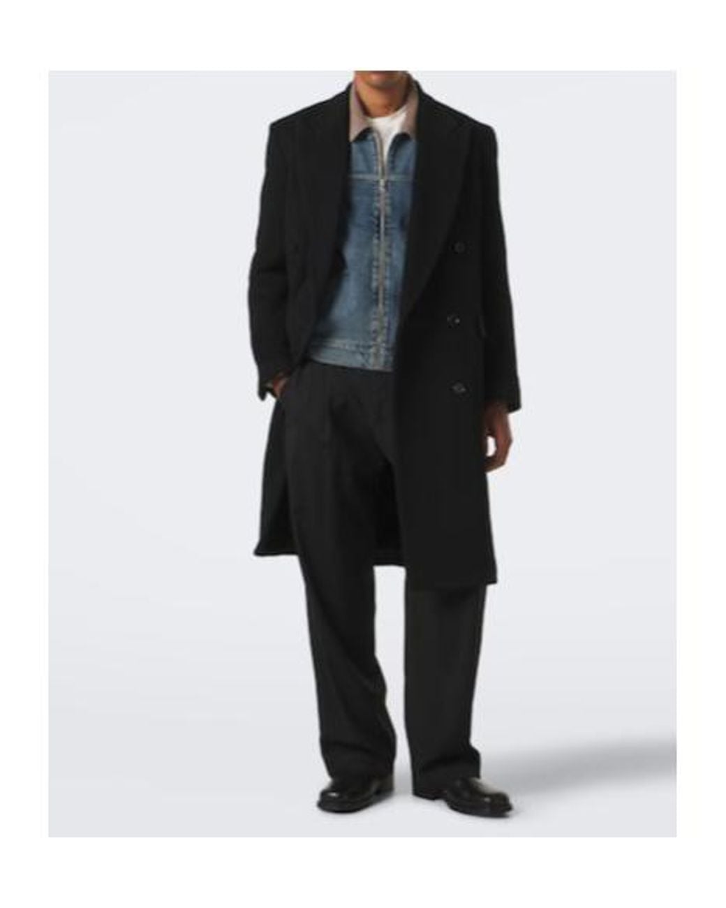 FRAME Blue Corduroy And Denim Zip-Up Jacket for men