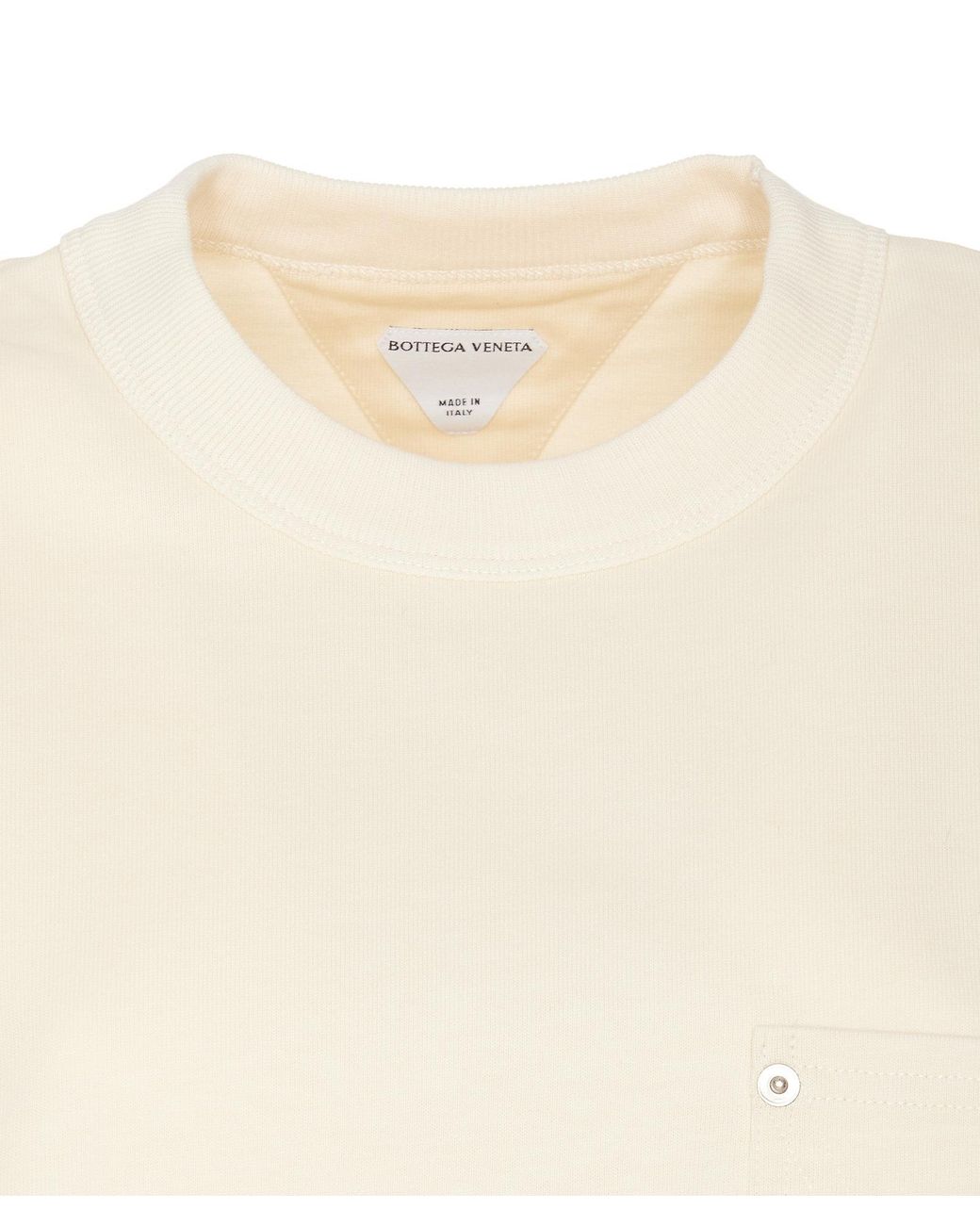 Bottega Veneta White Short Sleeved Cropped T-Shirt