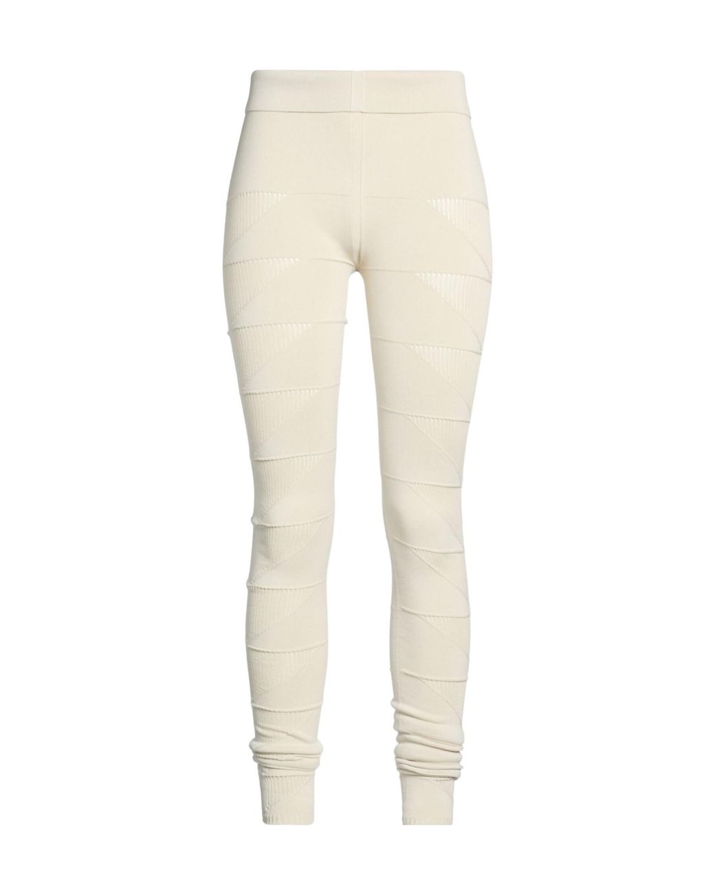 Rick Owens Natural Plain Colour Leggings