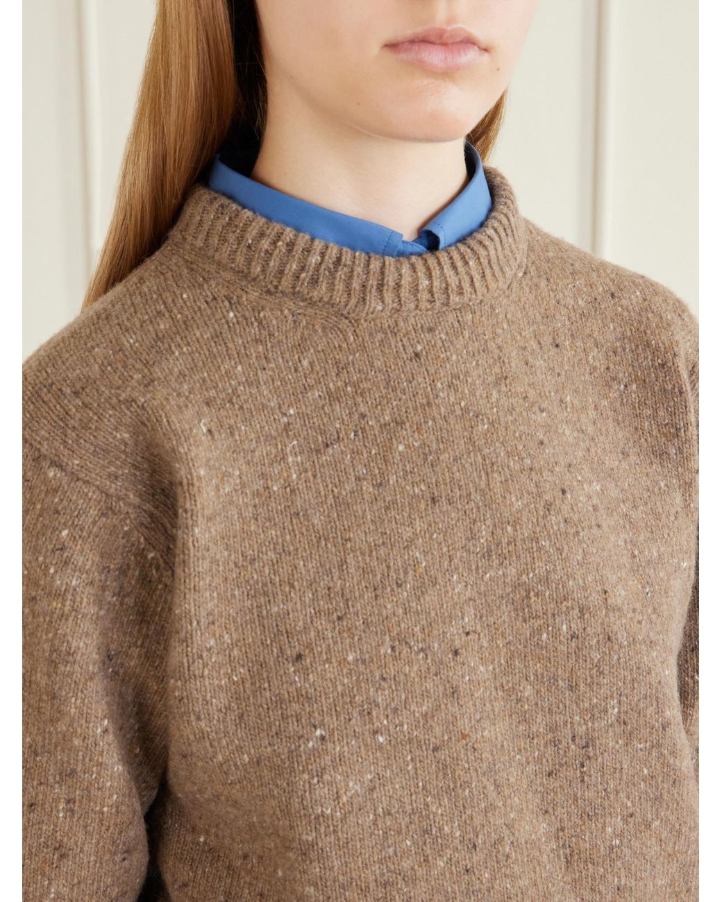 Rohe Natural Mélange Wool-Blend Sweater