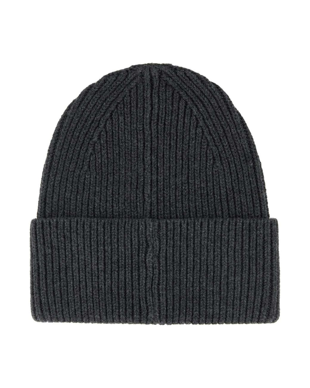Isabel Marant Blue Logo Embroidered Knit Beanie
