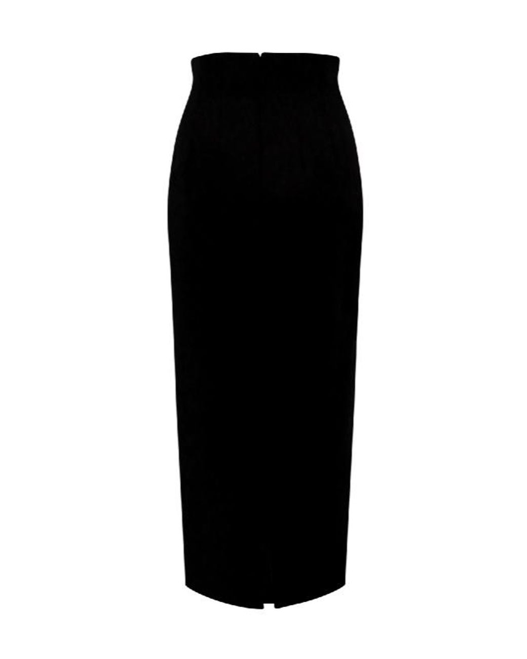 Khaite Black The Loxley High-Waisted Midi Skirt