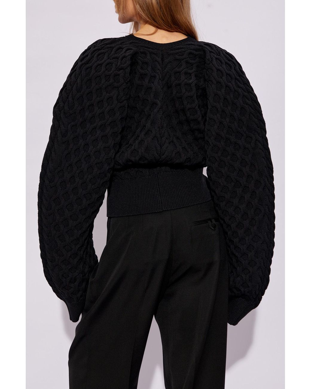 Jacquemus Blue Le Sweater Boule Torsade Oversized Jumper