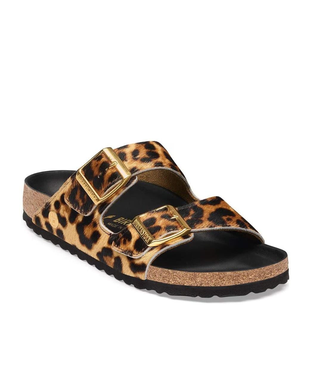 Birkenstock Brown Arizona Leopard-Print Sandals