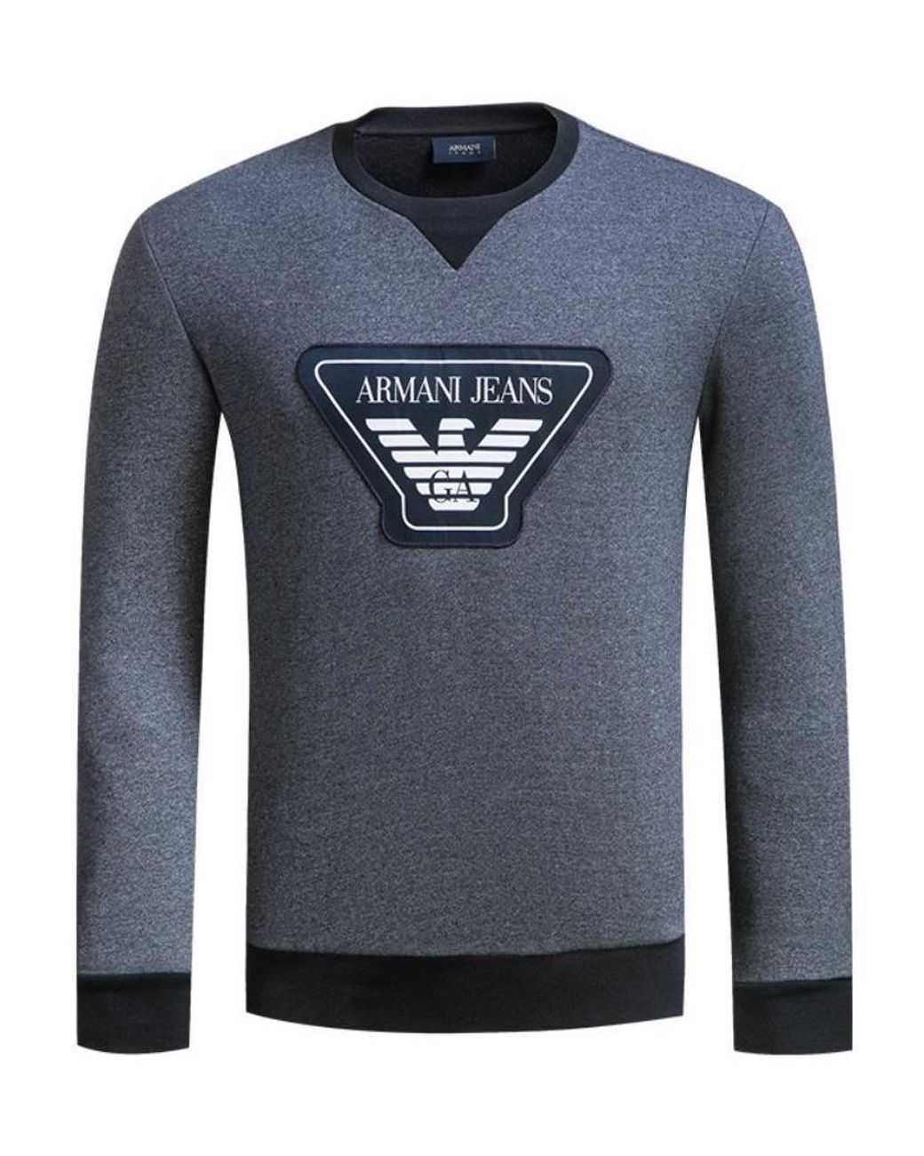 Armani Jeans Blue Logo Detail T-Shirt for men