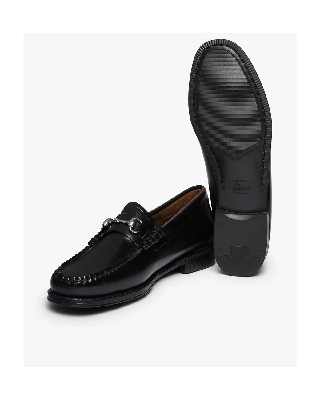 G.H.BASS Black Easy Weejuns Lianna Almond Toe Loafers