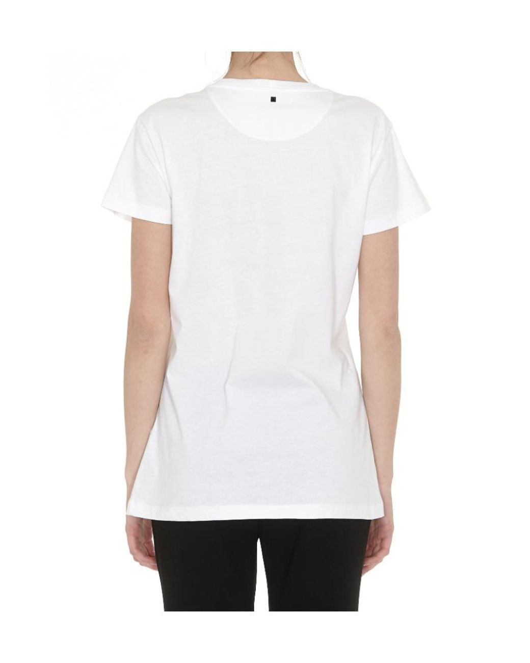 Valentino White Logo Round-Neck T-Shirt