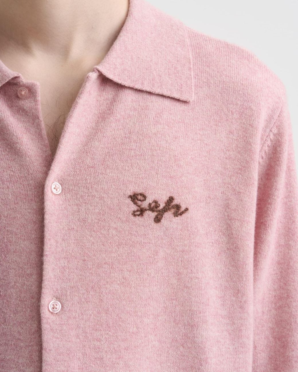 Séfr Pink Séfr Knitted Shirt for men