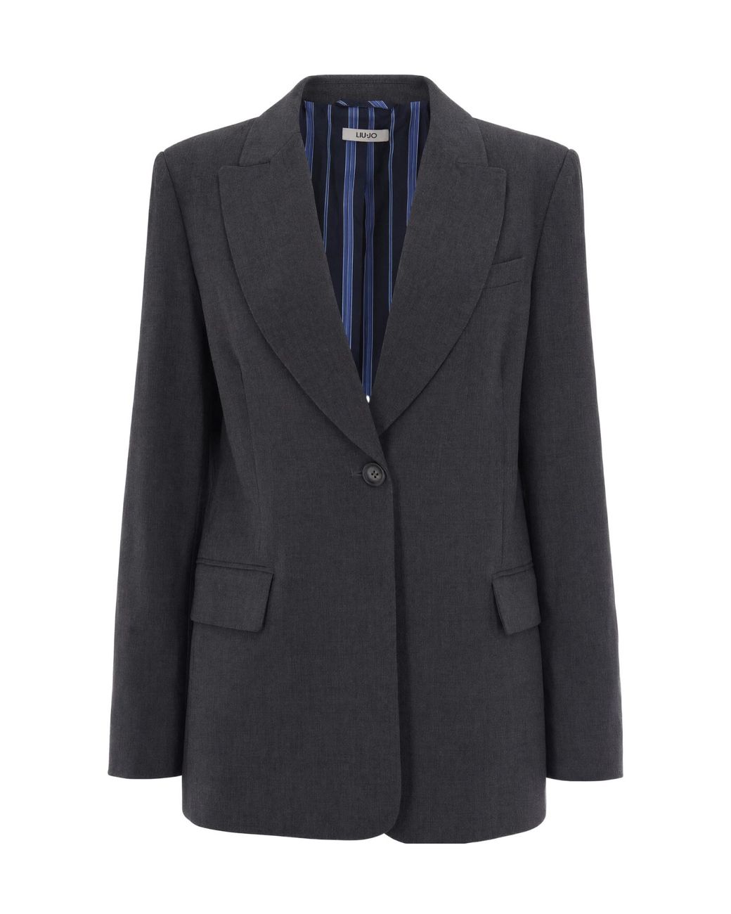 Liu Jo Blue Single Breasted Jacket