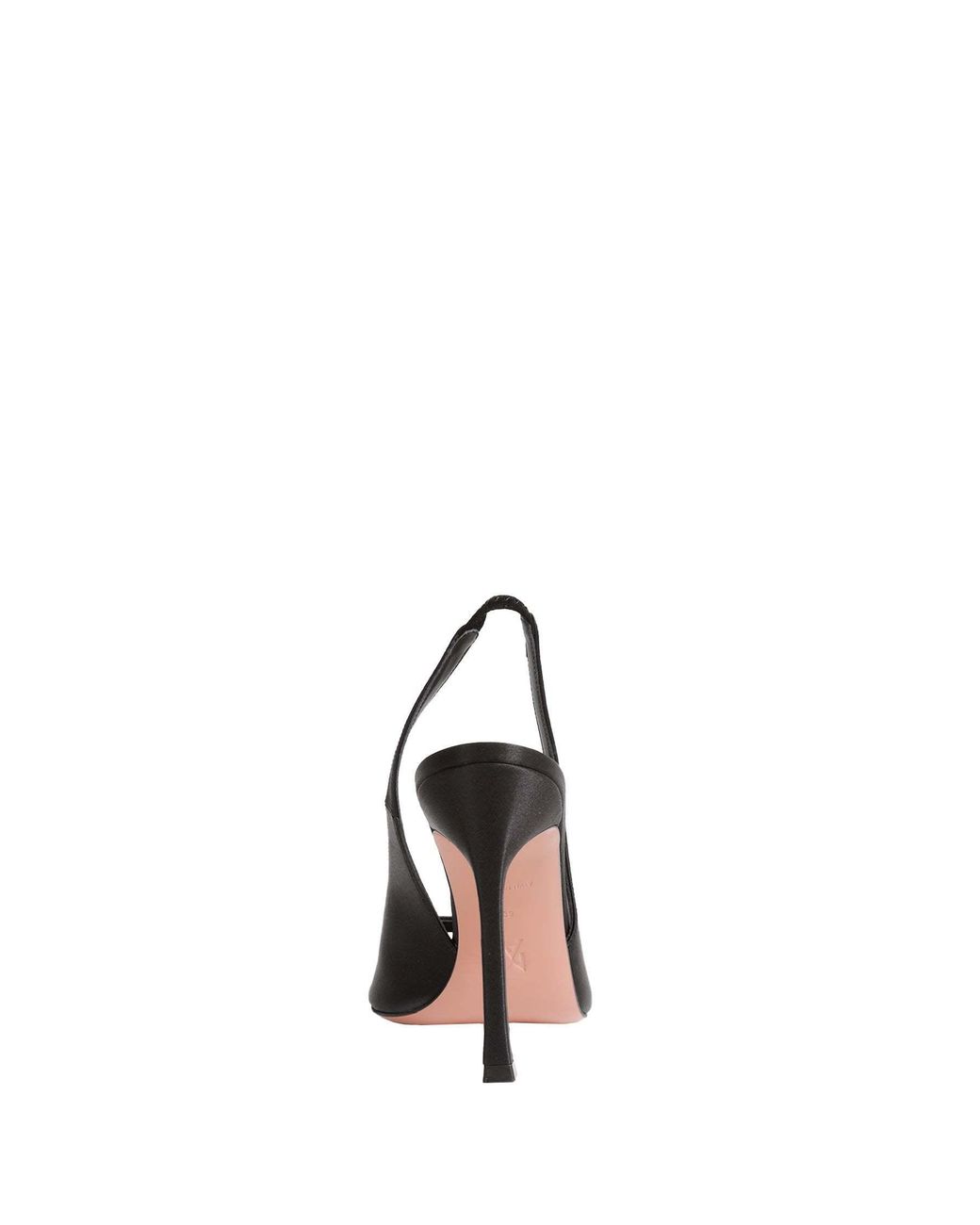AMINA MUADDI Black Open-Toe High-Heeled Sandals