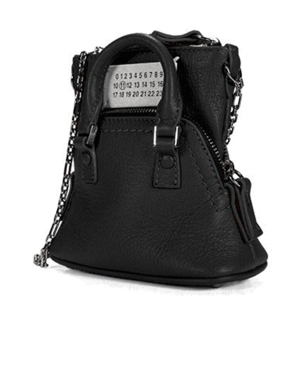Maison Margiela Black 5Ac Classique Baby Zipped Shoulder Bag