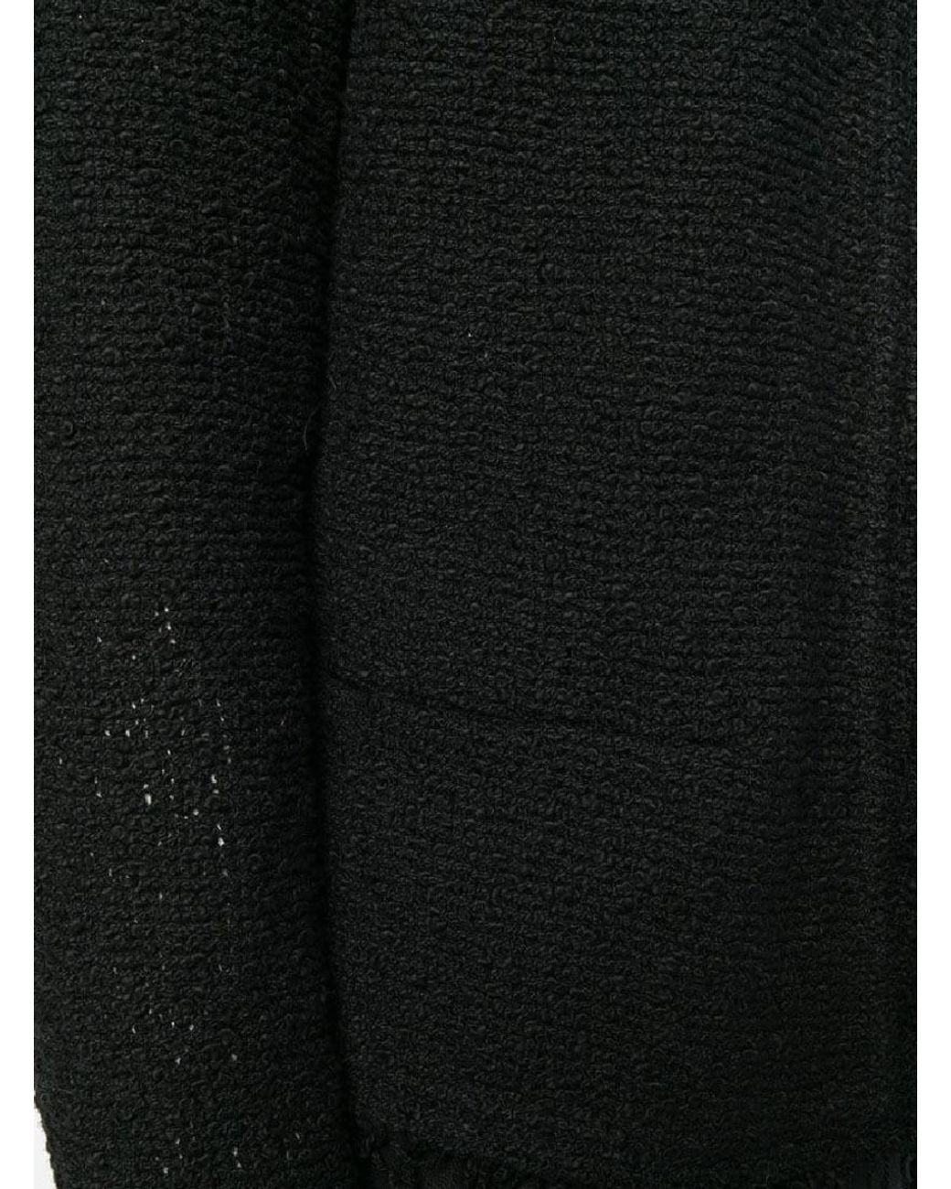IRO Black Shavani Crewneck Fringed Jacket