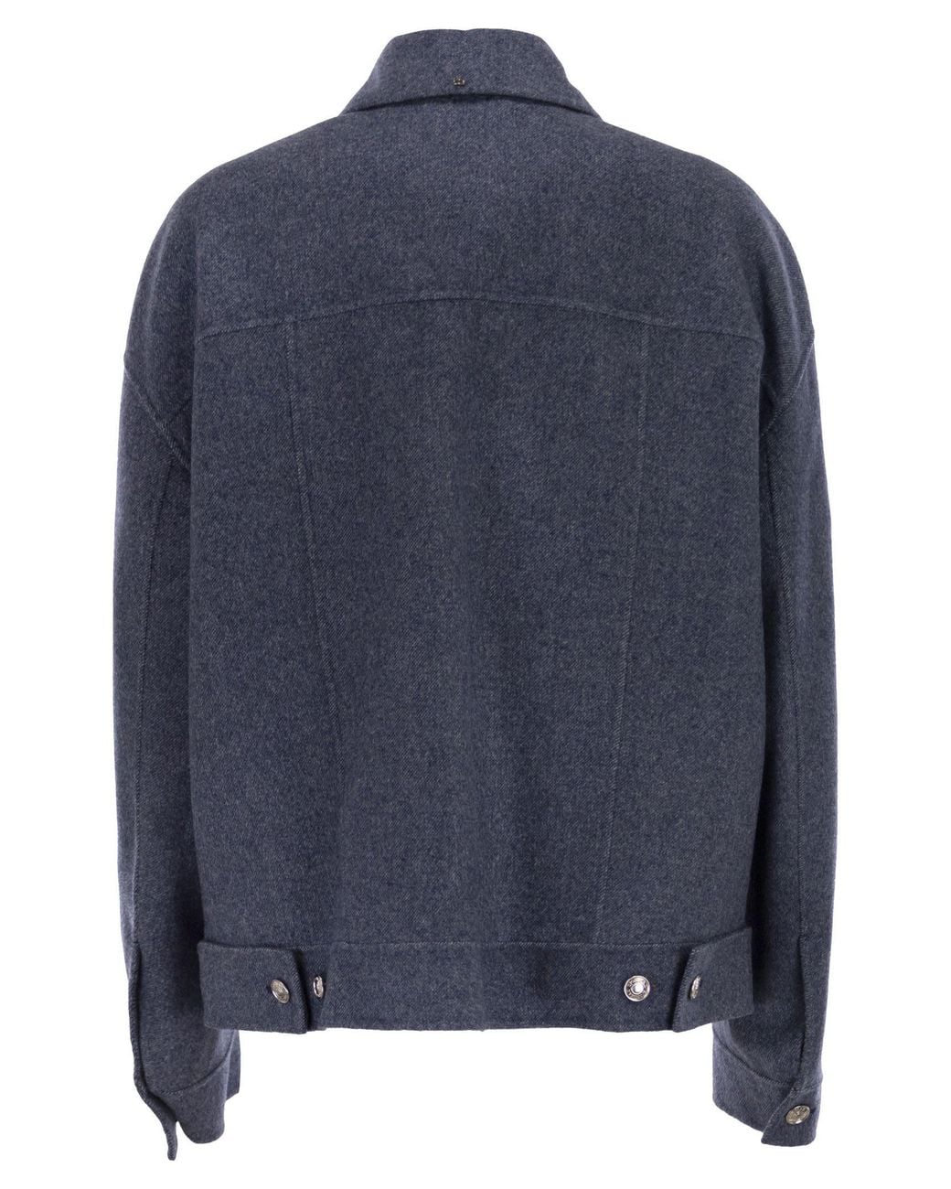 Sportmax Blue Celso Button-Up Jacket
