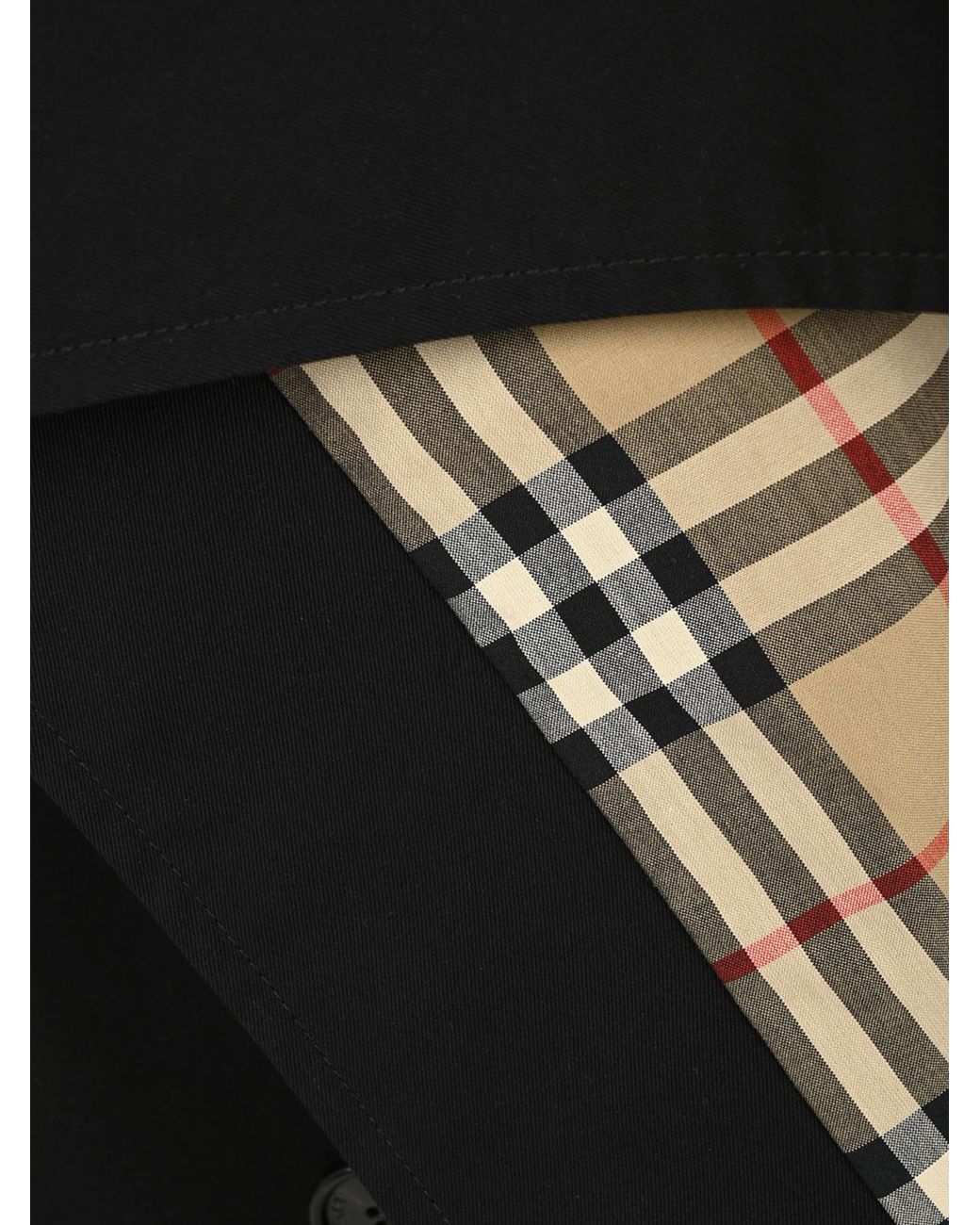 Burberry Black Belted Asymmetric Trench Skirt