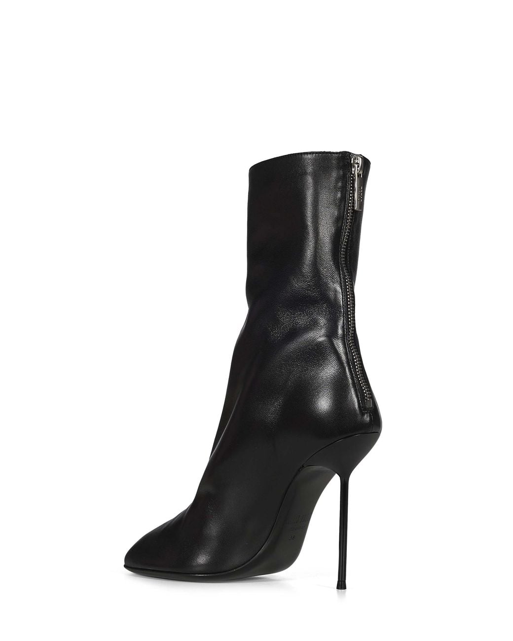 Paris Texas Black High-Heeled Ankle Boots
