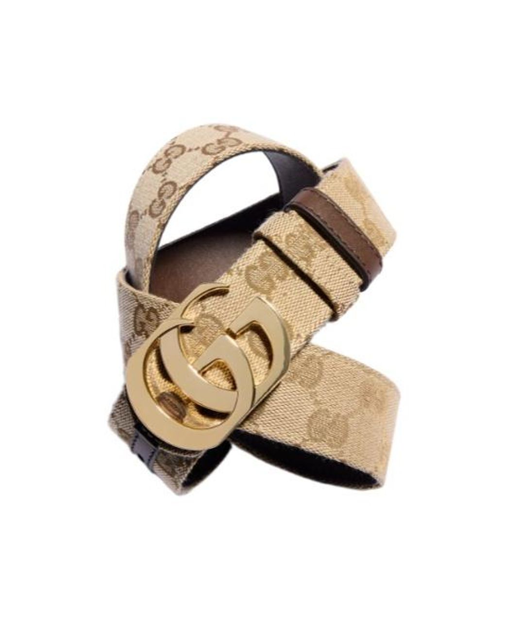 Gucci Metallic Cut Gg Marmont Reversible Belt
