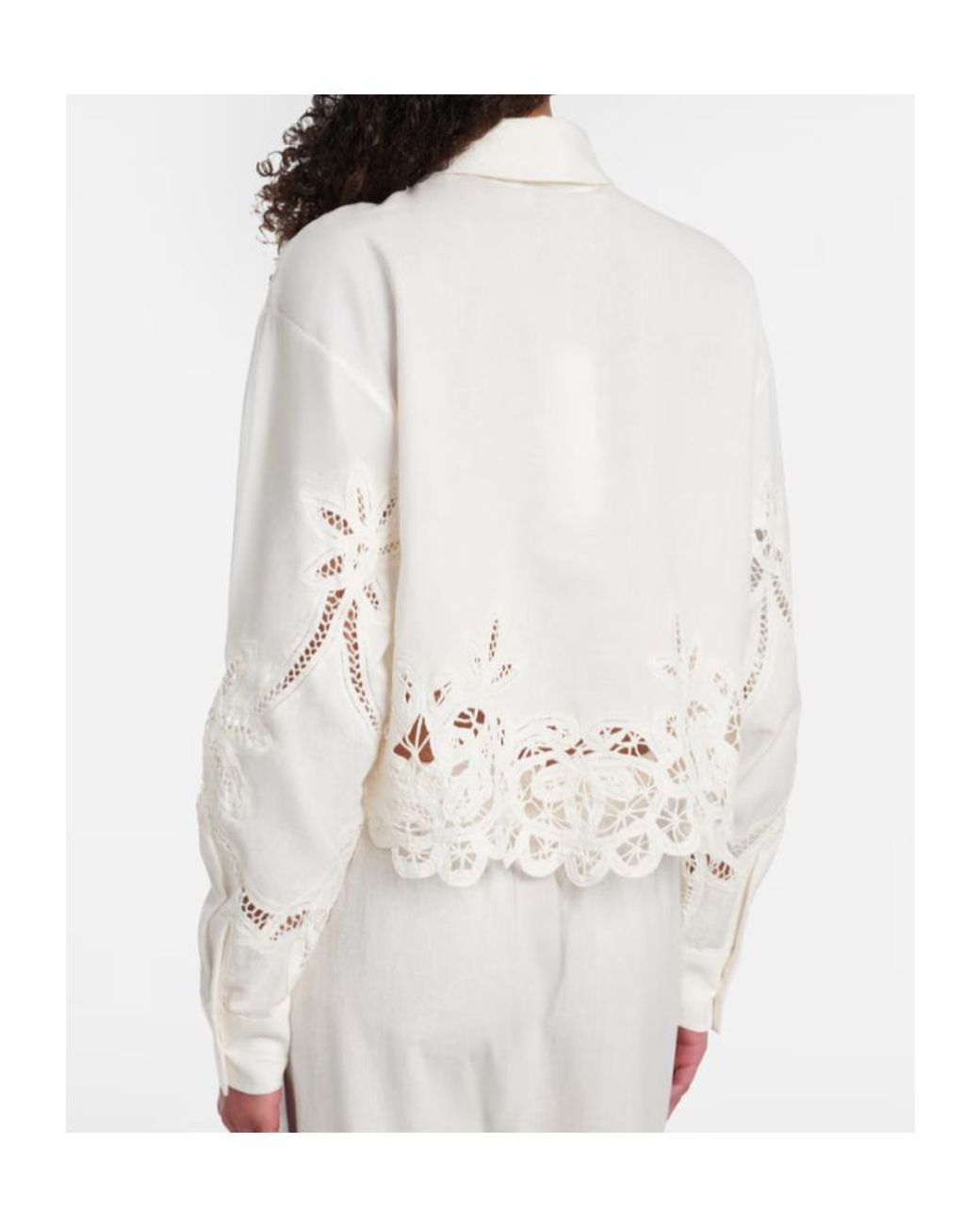 Veronica Beard White Long-Sleeved Shirt