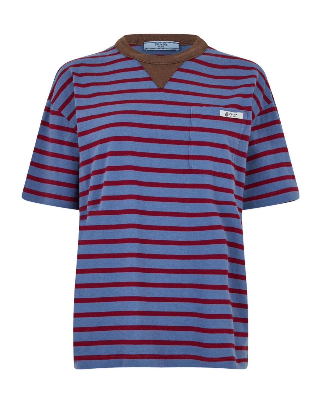 Prada Blue Stripe T-Shirt