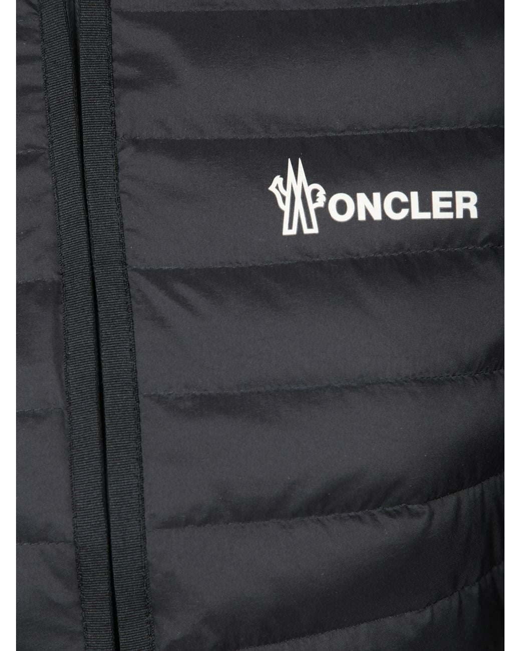 Moncler Black Grenoble Padded Zip-Up Hoodie