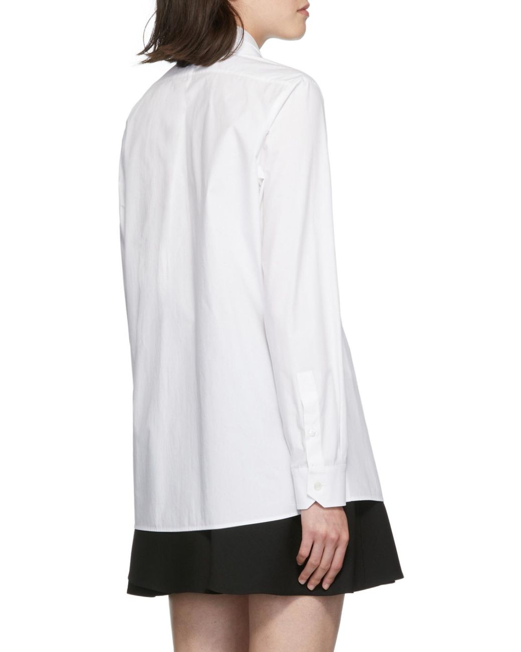 Valentino White Buttoned Long-Sleeved Shirt