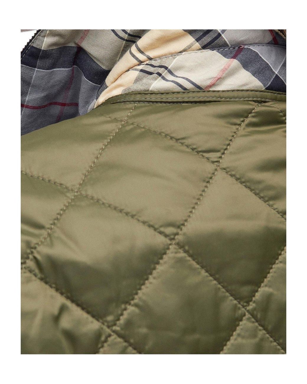 Barbour Green Quilted Long-Sleeved Casual Jacket