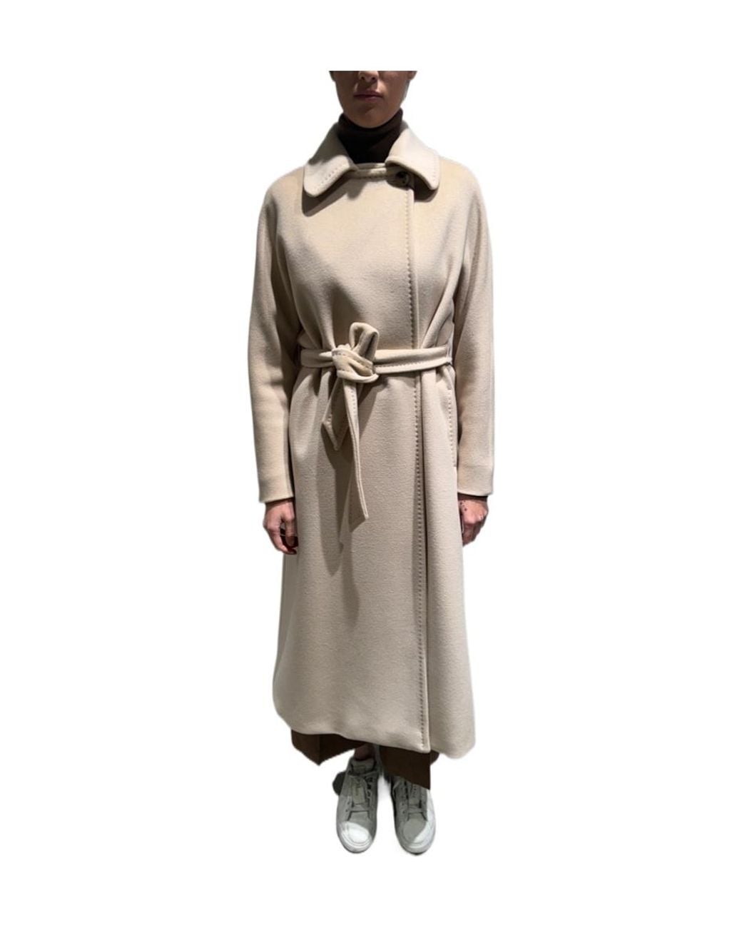 Max Mara Multicolor Studio Apice Belted Coat