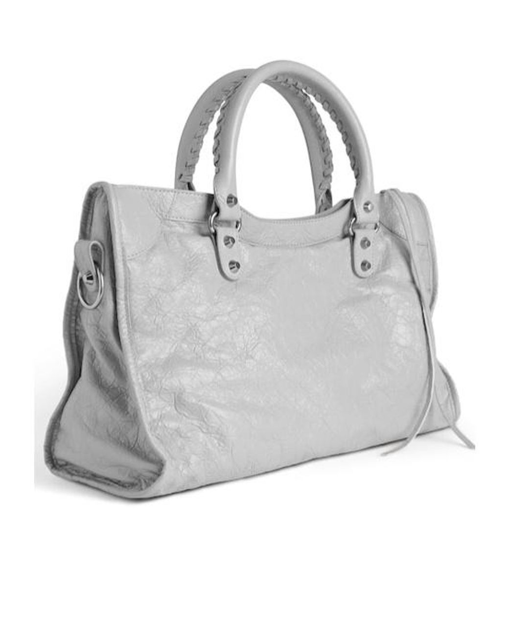 Balenciaga White Le City Medium Tote Bag