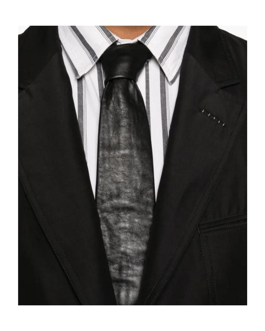 Tom Ford Black Single-Breasted Buttoned Blazer for men